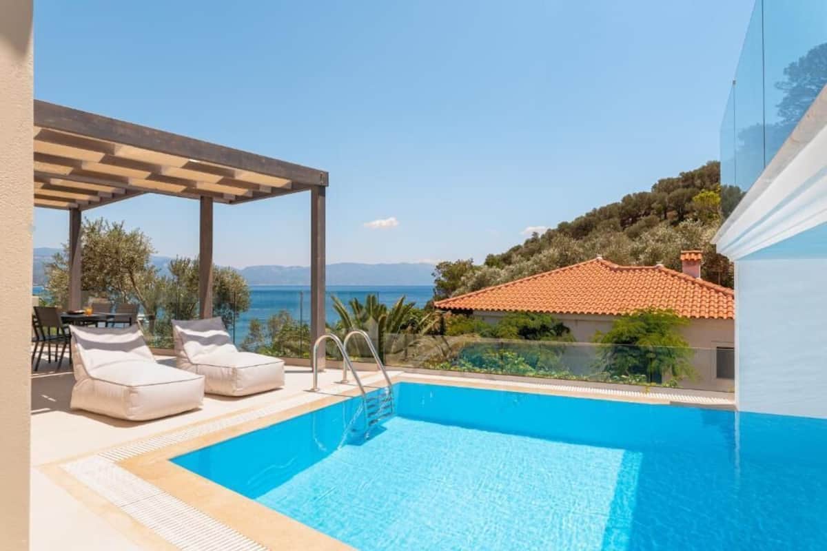 單棟房屋, 1 間臥室, 私人泳池, 海景