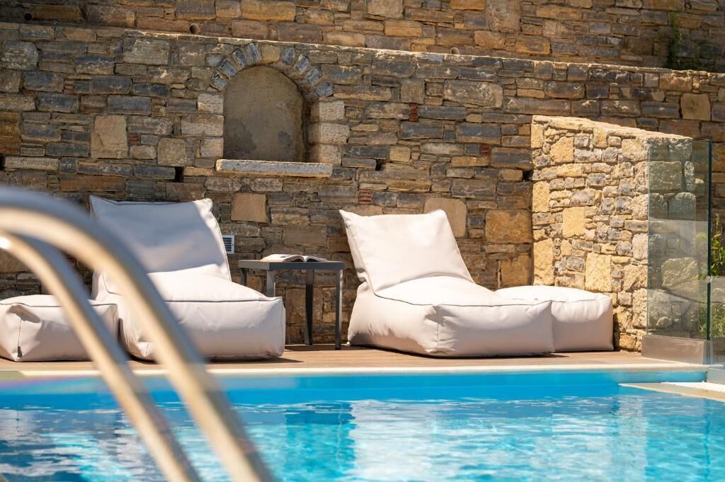 Hus, 1 soverom, privat basseng, sjøutsikt | Terrasse/patio