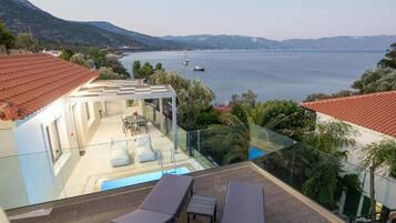 Ferienhaus, 1 Schlafzimmer, eigener Pool, Meerblick