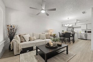 Living area - Prime 2BR • Walk to AT&T Stadium (Arlington)