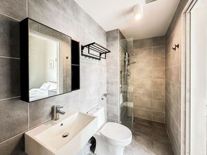 Apartment, 2 Bedrooms, Balcony, City View | Bathroom | Shower, hair dryer, bidet, soap - Glomac 121 Residences by Airhost (Petaling Jaya)