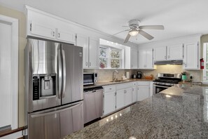 Private kitchen - 1 Block to the  Beach + Game Room + Covered Deck | East Folly | Family Tides (Folly Beach)