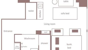 Moderate 4 Beds, Non Smoking