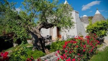 Maison Classique, patio, vue cour intérieure (Trullo Ulivo) | Terrasse/Patio