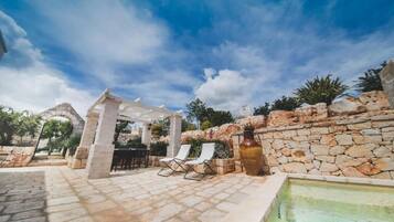 Luxury House, Patio, Courtyard View (Trullo Arancio) | Terrace/patio
