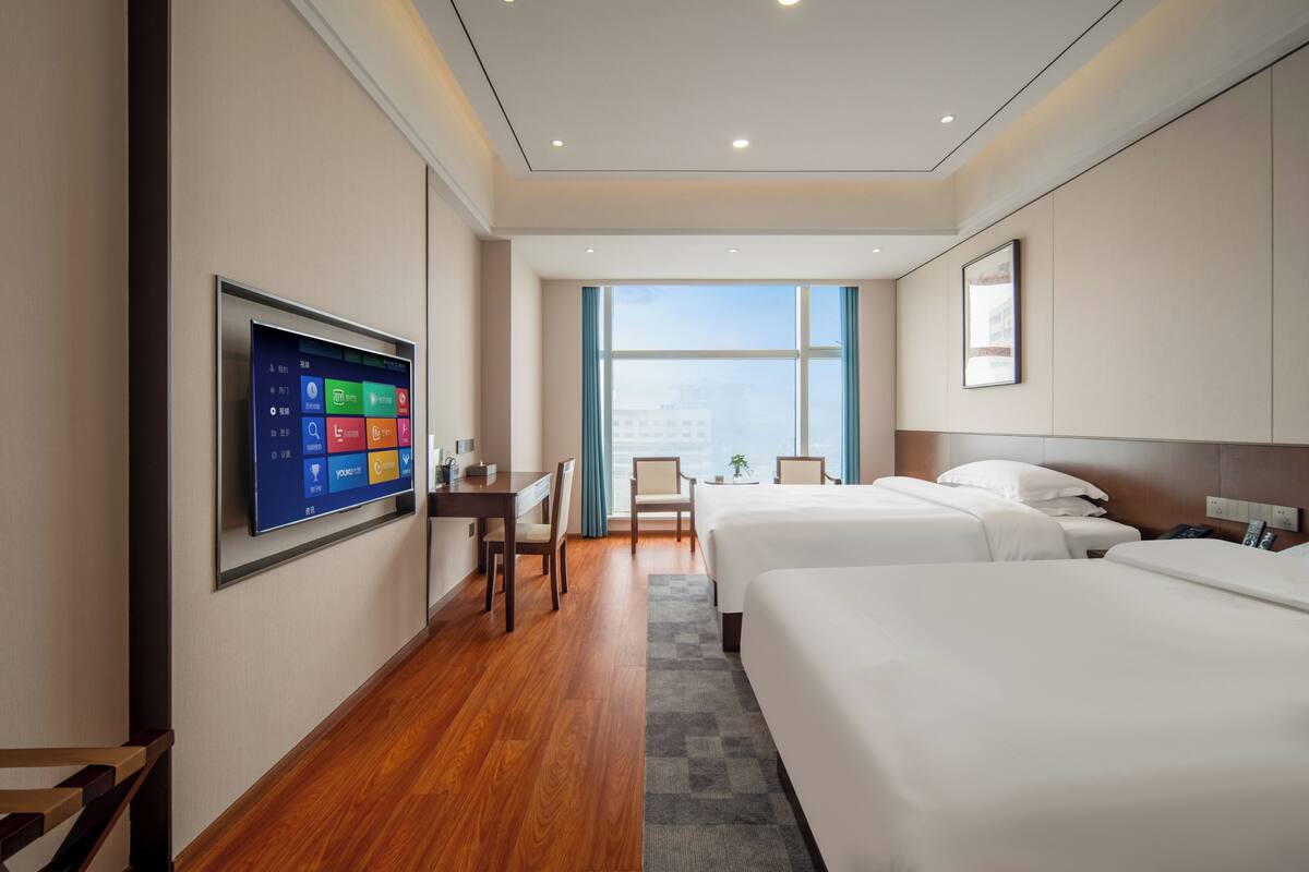 Business-værelse med 2 enkeltsenge - byudsigt