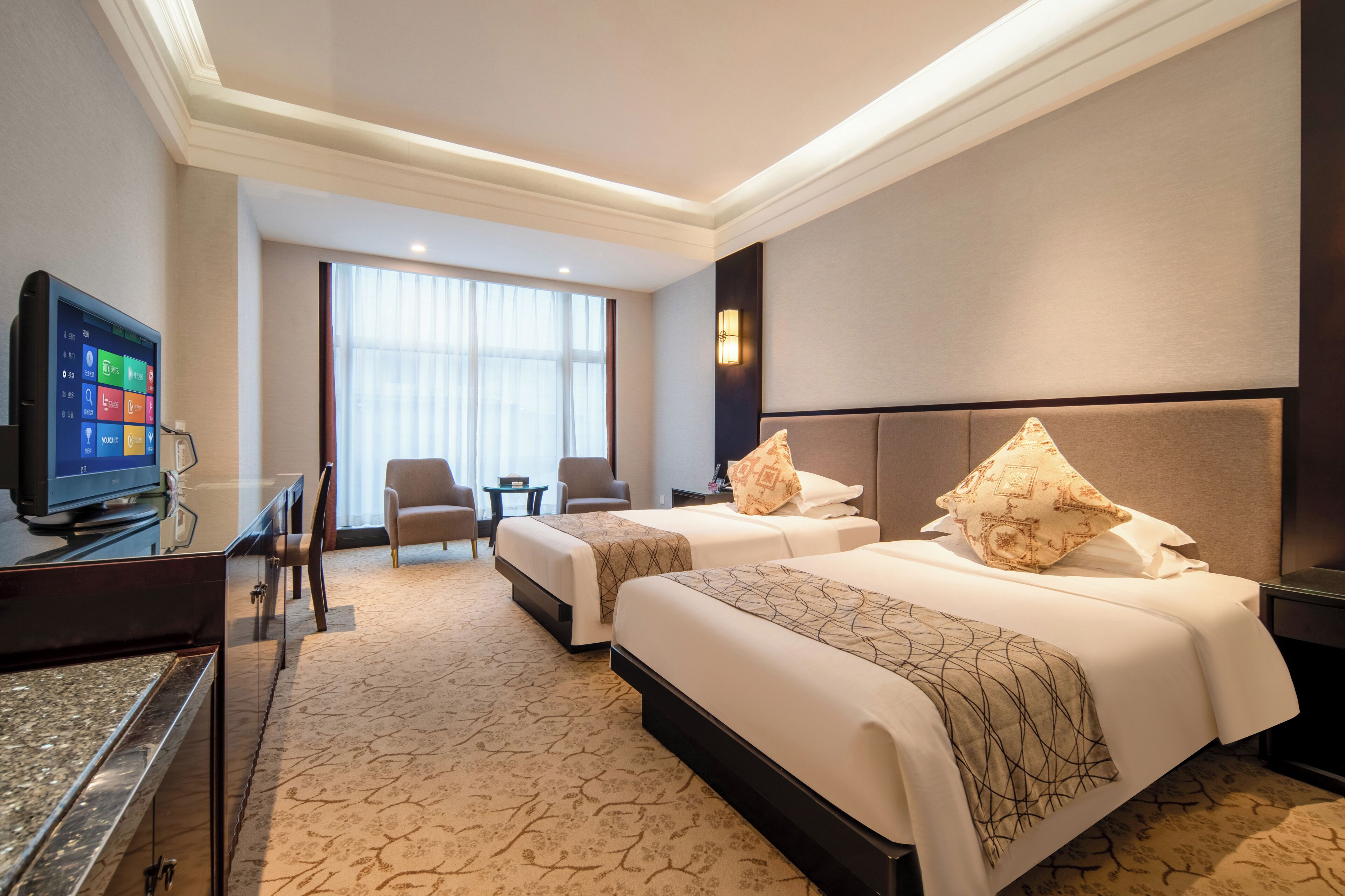 Comfort-værelse med 2 enkeltsenge - byudsigt