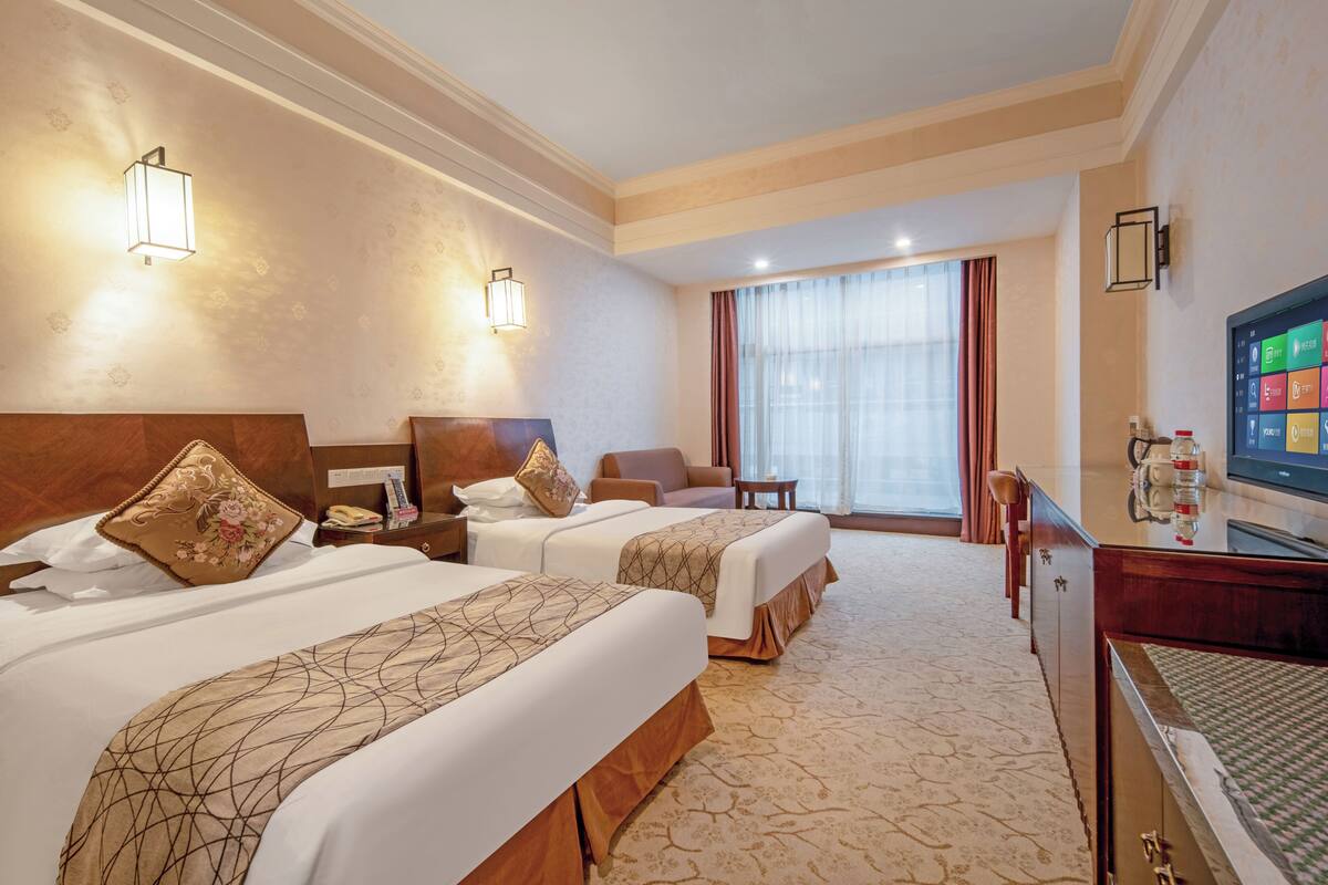 Basic-værelse med 2 enkeltsenge - byudsigt