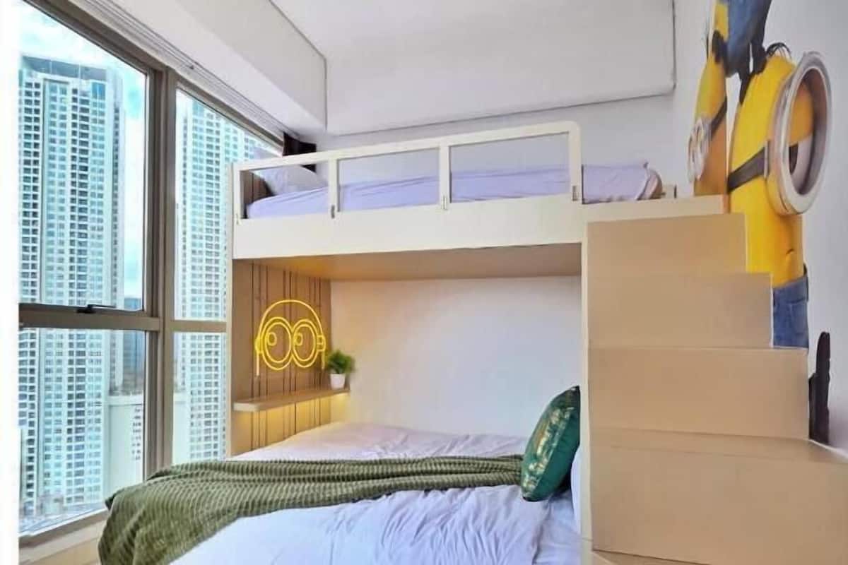 아파트, 침실 2개, 시내 전망