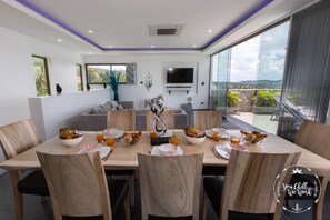 Dining - Hillside Sea View Infinity Pool V297 (Koh Samui)