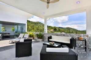 Terrace/patio - Hillside Sea View Infinity Pool V297 (Koh Samui)