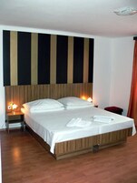 Desk, free WiFi, bed sheets