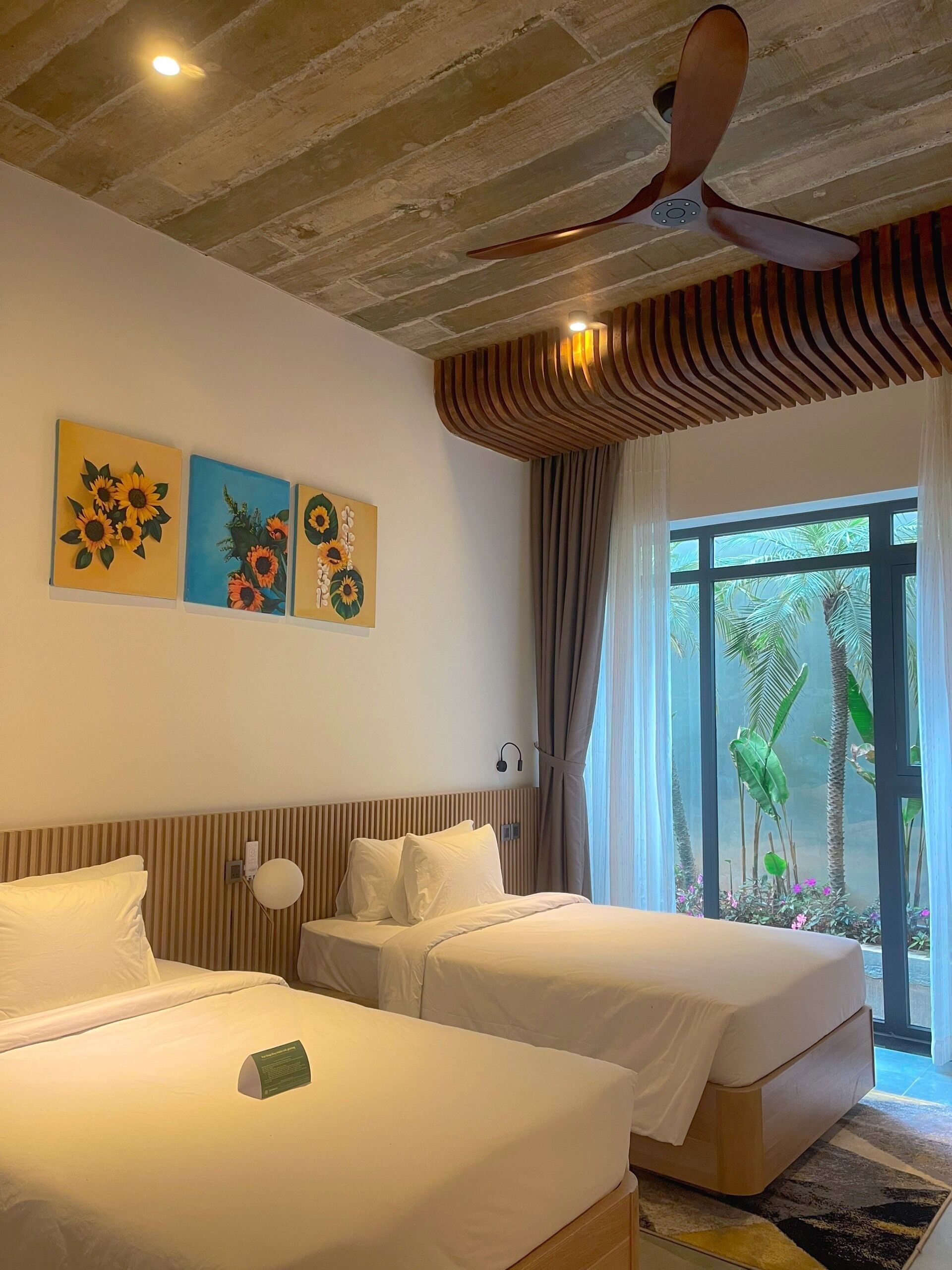 Quarto standard, vista para o pátio