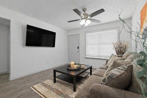 Living area - FIFA 2026 Stay • 2BR Near AT&T (Arlington)