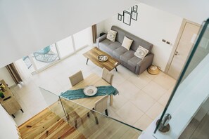 Interior - Adhara 302 Penthouse — Two-Level Tropical Retreat with Loft & Pool View Sleeps 6 (Dominicus)