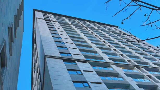 A high-rise building with a modern architectural design, featuring a prominent sign for Shangrila Residence. - Brand New Westlands 1BR 1Ba Walk to Sarit GTC (Nairobi)