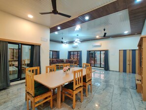 Luxury Villa, Balcony, Pool View | Dining - Boutique Stays Brissa by Greenleaf Aqua (Karjat)