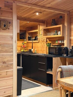 Fridge, microwave, oven, stovetop - Le Chalet du lac (Biscarrosse)
