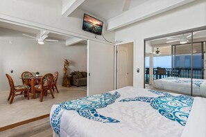 2 bedrooms, WiFi, bed sheets - Kona Oceanfront Villa | Top Floor |  A/C | 2BR (Kailua-Kona)