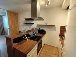 Private kitchen - Modern 1,5 - room apartment, Kadnárova 91, Rača (Bratislavský kraj)