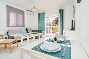 Living area - Apartment 'N1' with Shared Pool, Wi-Fi, and Air Conditioning (Nerja)