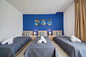 3 bedrooms, iron/ironing board, free cots/infant beds, bed sheets - Sliema Sunny 3-bedroom Penthouse With Jacuzzi (Sliema)