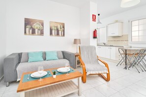 Living area - Apartment 'B-A' with Shared Pool, Wi-Fi, and Air Conditioning (Nerja)