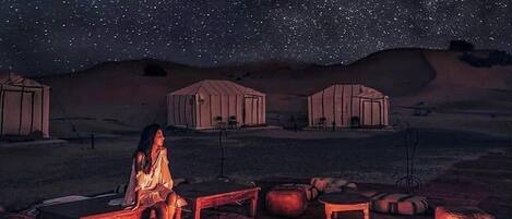 Outdoor wedding area