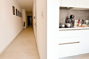Family Apartment, Multiple Bedrooms (A Sunny Seaview In Central Sliema) | Private kitchen | Fridge, microwave, oven, stovetop - A Sunny Seaview In Central Sliema (Sliema)