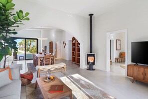 Hus - 3 soveværelser - ved stranden | Opholdsområde