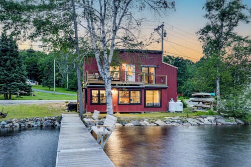 Waterfront 'little Red Camp' on Moose River