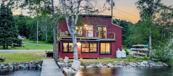 Waterfront 'little Red Camp' on Moose River