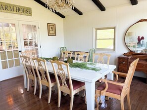 Dining - Relax at our Peaceful Farmhouse Retreat Near Norris Lake, LMU & Cumberland Gap (New Tazewell)