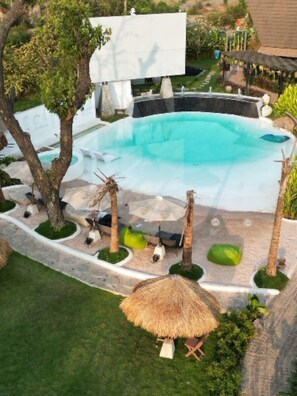 Indoor pool, outdoor pool - Hidden Beach Resort by Greenleaf Aqua (Karjat)