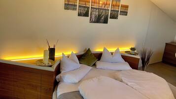 Blackout curtains, soundproofing, iron/ironing board, free WiFi