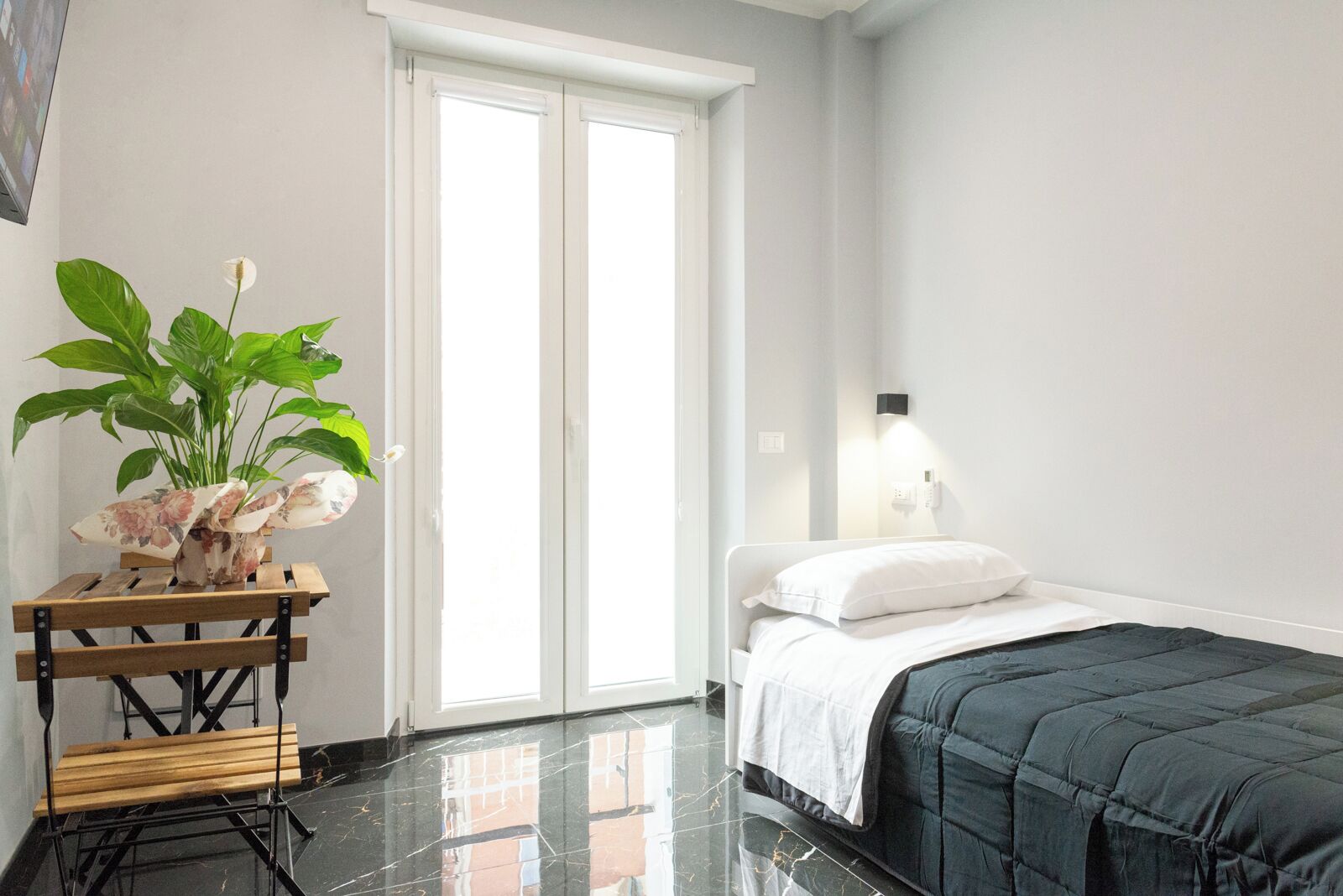 Camera Basic con 2 letti singoli, vista città