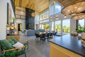 Dining - Stunning View Retreat: Hot Tub, Game Loft, Designer Interior, King Suites & More (Broken Bow)