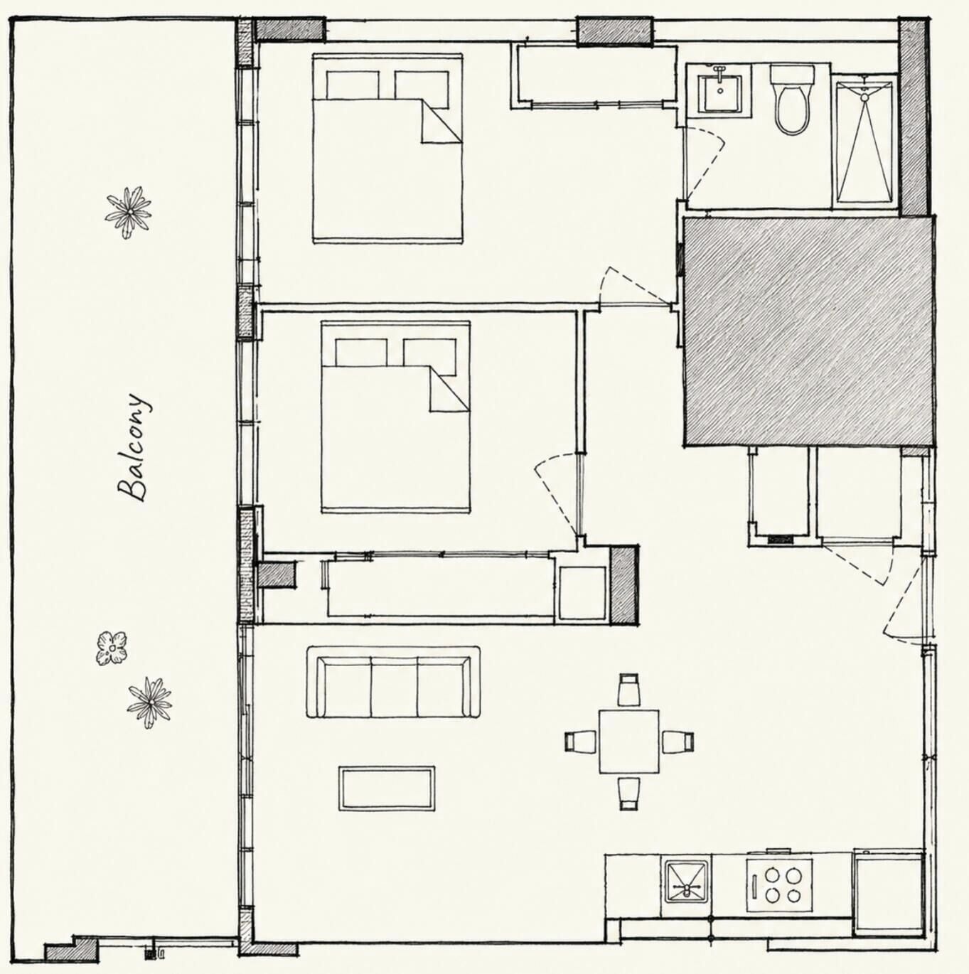 مخطط تصميم الطابق