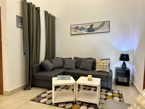 Living area - Tropical vibe & Golf - 3BR apartment near beaches (Punta Cana)