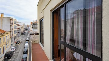 Apartemen, pemandangan kota | Balkon