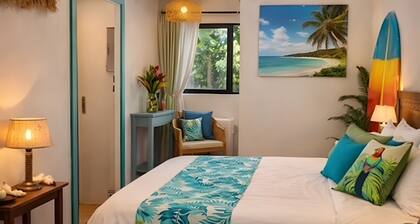 Guest Room 'Les Philous Gourmands - Caraïbes' with Shared Garden and Wi-Fi