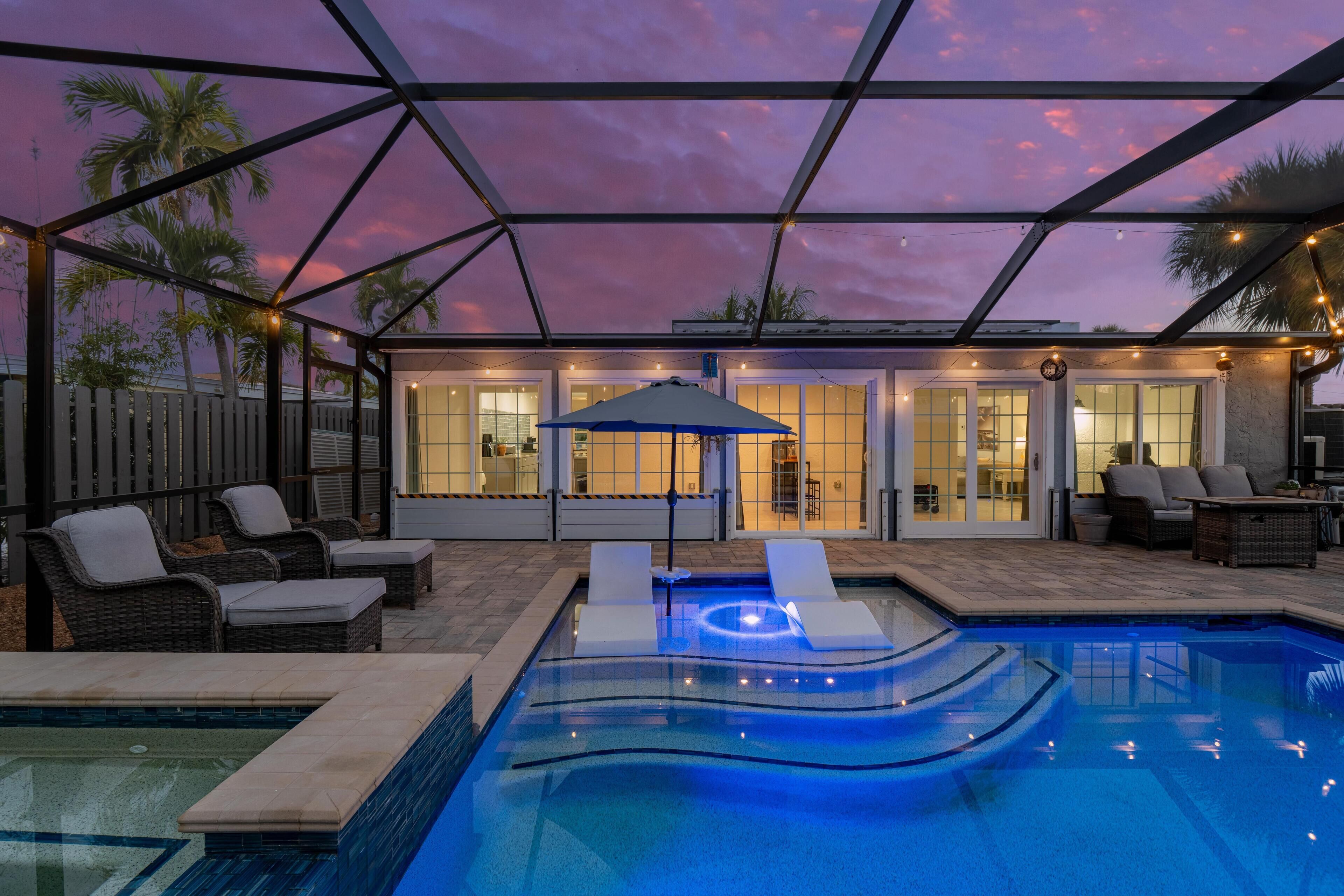 Casa, varias camas (Hibiscus Hideaway) | Alberca | Alberca climatizada 