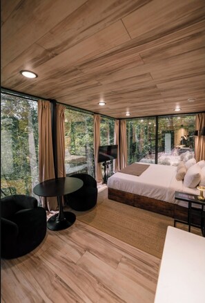 1 bedroom, iron/ironing board, Internet, bed sheets - Brand New Mirror House | Sauna | Hot Tub | Stargazing (Sevierville)