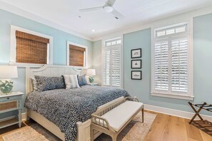 4 bedrooms, iron/ironing board, travel cot, WiFi