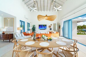 Dining - Turks & Caicos Waterfront Villa, Pool, Private Dock & Pickleball (Leeward Settlement)