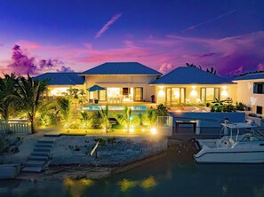 Exterior - Turks & Caicos Waterfront Villa, Pool, Private Dock & Pickleball (Leeward Settlement)