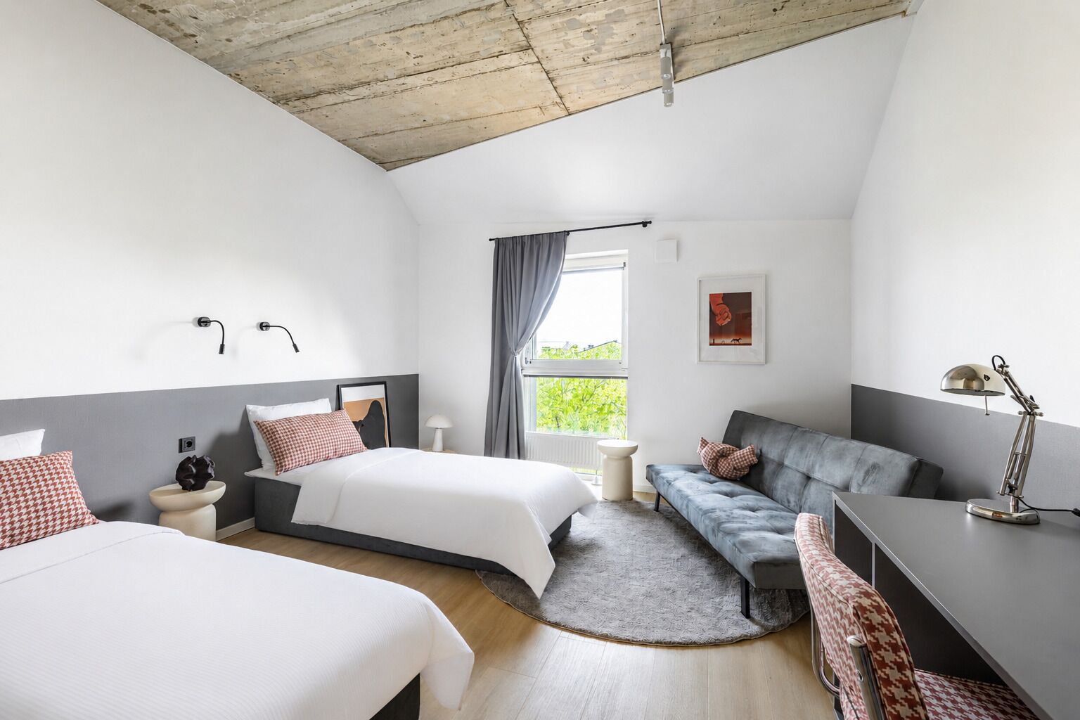 Camera Superior con letto matrimoniale o 2 letti singoli | Con stile personalizzato, una scrivania, postazione laptop