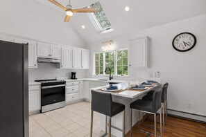Fridge, microwave, oven, stovetop - Game Room, Cozy & Mins to Beaches! (Eastham)