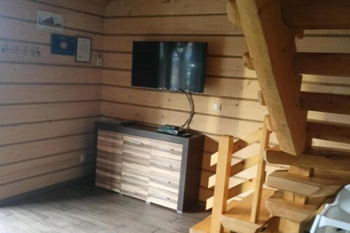 Holiday homes with fireplaces, playground