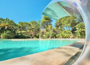 Seasonal outdoor pool, pool umbrellas, pool loungers - Residence with swimming pool in Santa Margherita di Pula (Santa Margherita di Pula)